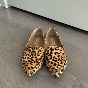 Steve Madden Calf Hair Leopard Print Flats